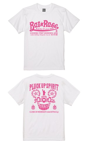 L★新作 新色 新タグ  RAT★RACE ラット★レース 夙川 苦楽園  送料＋税込 ホワイト×サーモンピンク １２モデル
