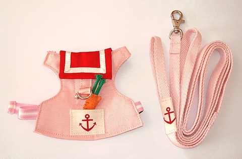 もちつき　セーラーカラーハーネス　ピンク