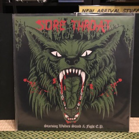 SORE THROAT / Starving wolves stand & fight (LP+poster)