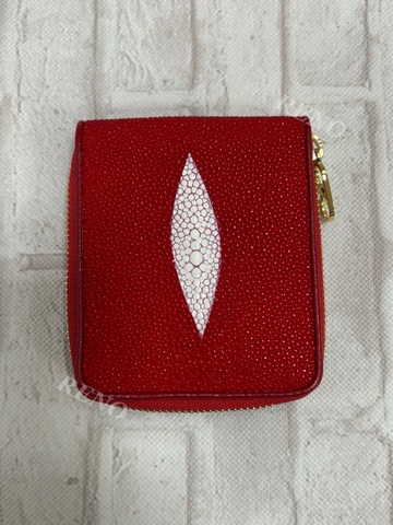 ＊参考価格¥30800税込＊　エイ革財布レッドF