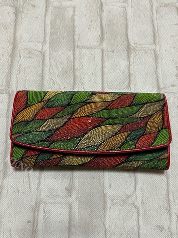 ＊参考価格¥39800税込＊　エイ革財布ウェーブ（ロング）