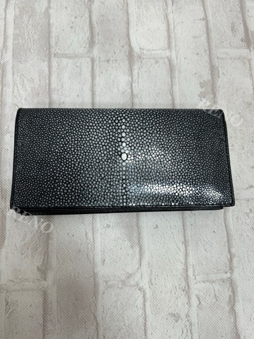 ＊参考価格¥49500税込＊　エイ革財布ブラック（ポリッシュ）