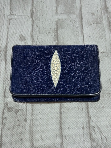 ＊参考価格¥29800税込＊　エイ革財布ネービー（ショート）