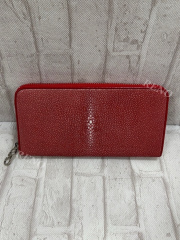 ＊参考価格¥53900税込＊　エイ革財布レッド（ポリッシュF）