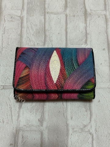 ＊参考価格¥36300税込＊　エイ革財布レインボー（ショート）