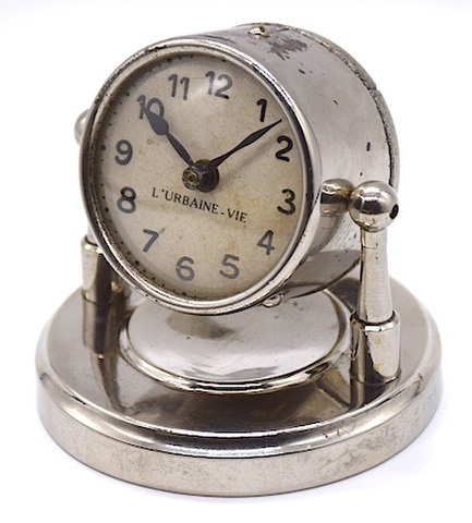 フランス製　サーチライト型置時計　1920〜30年代頃　難有【035】