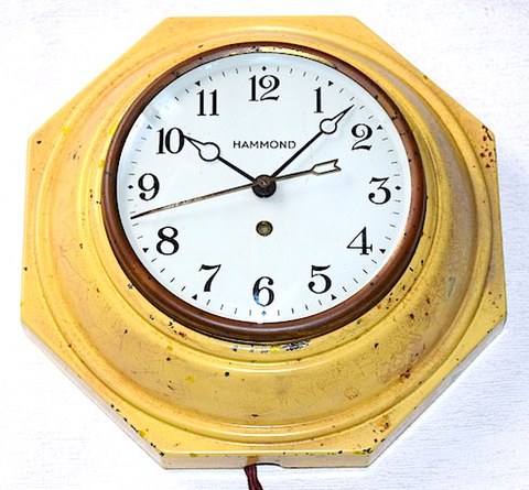 HAMMOND CLOCK（アメリカ） オクタゴンウォールクロック　1928～37年【W163】