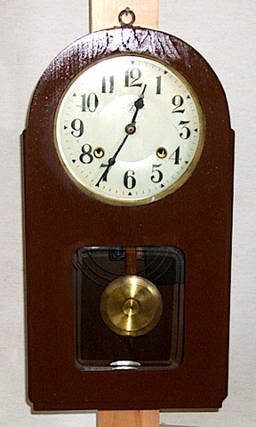 横浜エムズイ商会掛時計　昭和10年代前半【W010】