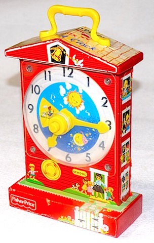 FISHER-PRICE TOYS Music Box Teaching Clock 1968年【S036】