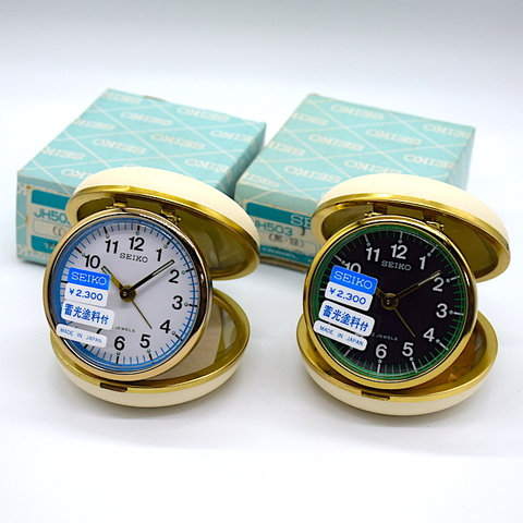 SEIKO トラベルクロック JH503 外箱・説明書付 昭和40年頃【058】〔60〕