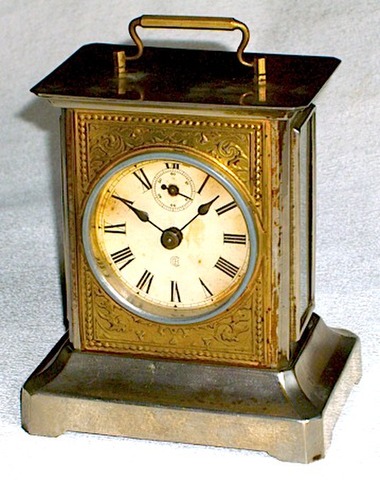BADISCHE UHRENFABRIK（ドイツ）角形時打置時計　1890〜1900年代前半【K011】
