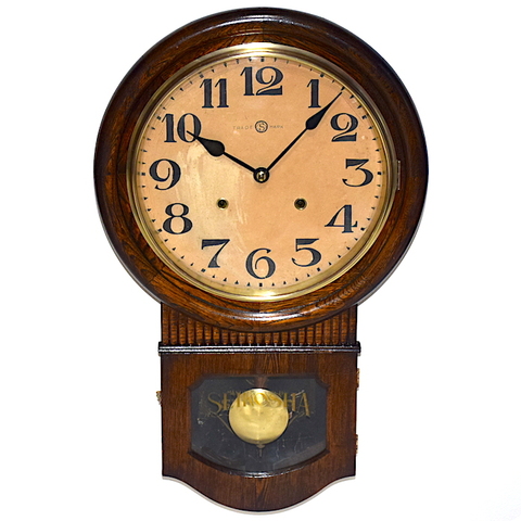 木製柱時計 ダークブラウン 特別製造 木製柱時計 ダークブラウン 特別製造