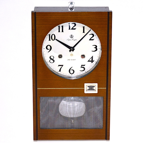 愛知時計　Super Eight 30DAY 曜日表示付　昭和30年代後半頃【W351】