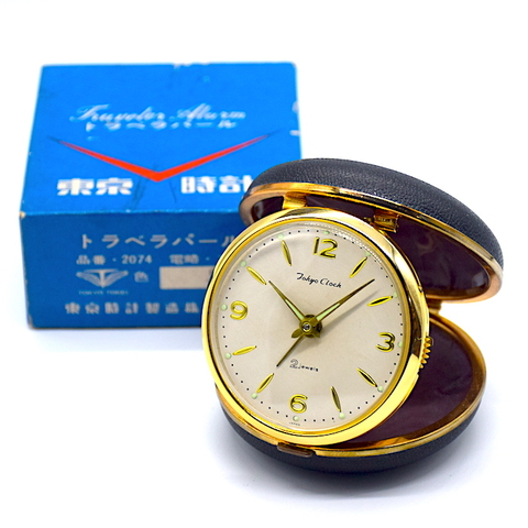 東京時計　トラベラパール　箱・保証書付　昭和45年【084】〔60〕