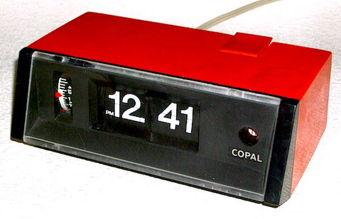 COPAL パタパタクロック ノベルティ付き　昭和40年代後半〜50年代前半【E046】
