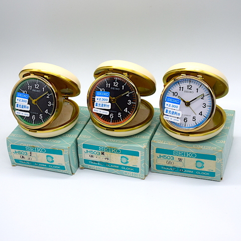 SEIKO トラベルクロック JH503 外箱・説明書付 昭和40年頃【077】〔60〕