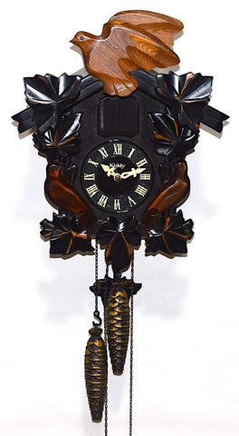 マルマン　木製鳩時計『Kiddy』 外箱・説明書付　昭和40年代頃【W305】
