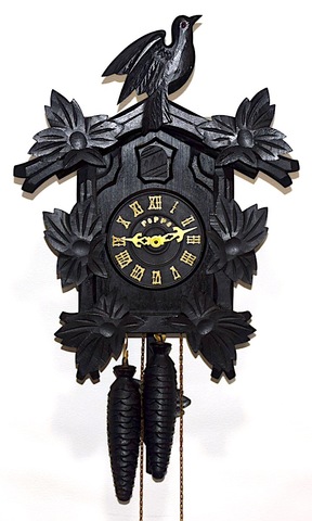 手塚時計　木製鳩時計 POPPO　昭和30年代後半頃【W282】