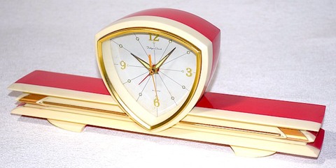 東京時計　飛行機型目覚時計　昭和40年代【029】