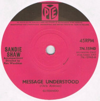 SANDIE SHAW / MESSAGE UNDERSTOOD