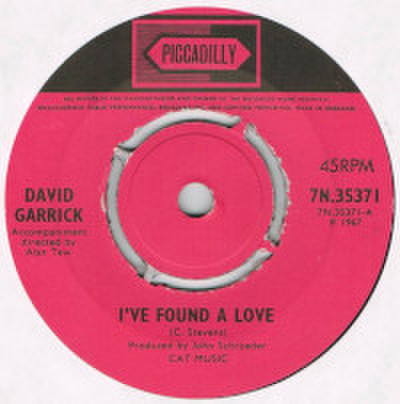 DAVID GARRICK / I'VE FOUND A LOVE