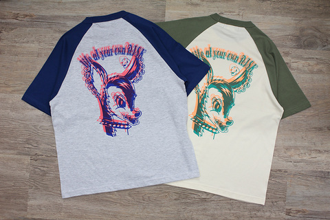 C.BAMBI RETRO RAGLAN S/S tee
