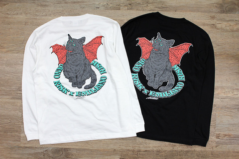 ［HIROTTON×RISK×EMILIANO］CAT L/S tee（BACK 4C）