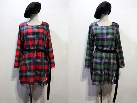 CHECK TUNIC ONEPIECE［Lady's］