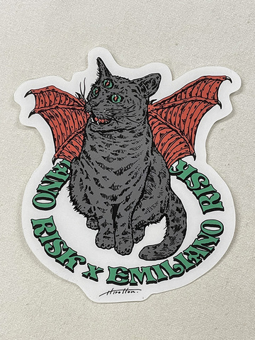 ［HIROTTON×RISK×EMILIANO］CAT STICKER