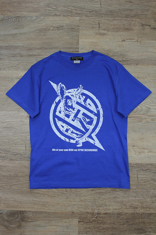 life at your own RISK×××SPIKE RECORDINGS S/S tee【BLUE】