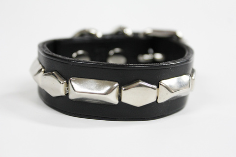 1ROW mini-HEXAGON&BEVEL STUDS WRISTBAND【RISK×MODERN PIRATES】