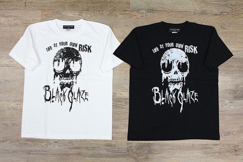 BLACK GLAZE × RISK S/S tee【レイラの保護者はバンドマン！】