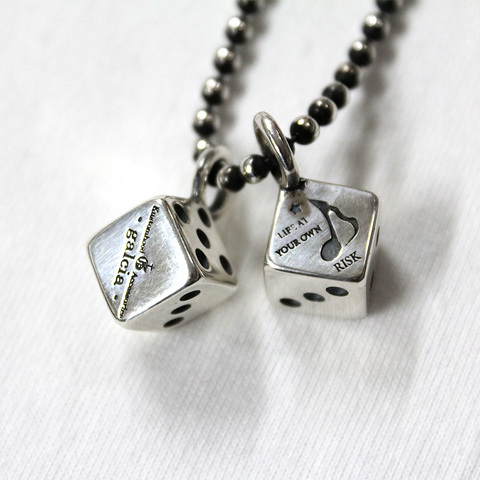 DICE PENDANT-TOP（SILVER）【RISK×galcia】