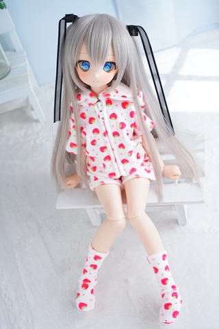ふわふわパジャマset-半袖-(いちご)《夏季限定》