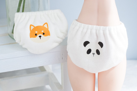 【いぬさんとパンダさん】深ばきショーツset｜MDD<東京限定>