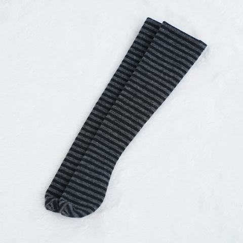 【newボーダー(ブラック)】ニーソックス