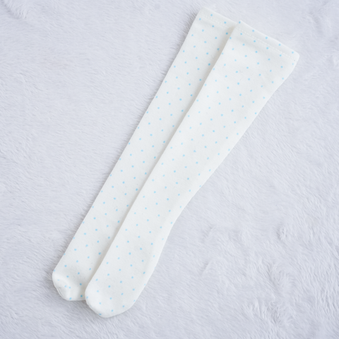 【プチドット(ブルー)】ニーソックス