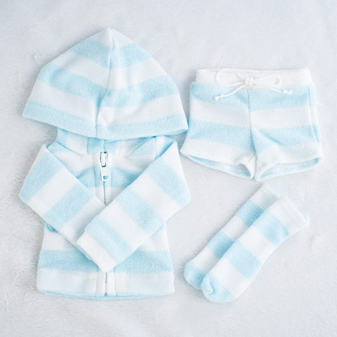 ふわふわパジャマset(ブルー)｜MDDサイズ《冬季限定》