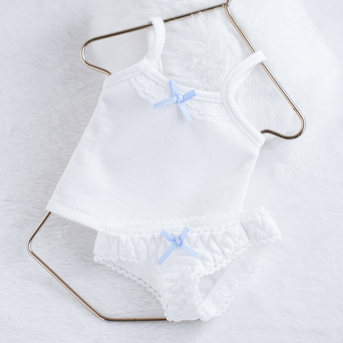 【ピュアホワイト（アイスブルー）】キャミソールset<ローライズ>