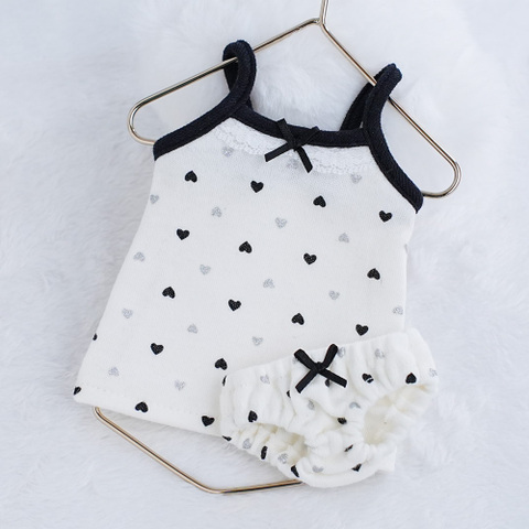 【ラメハート(ブラック)】キャミソールset