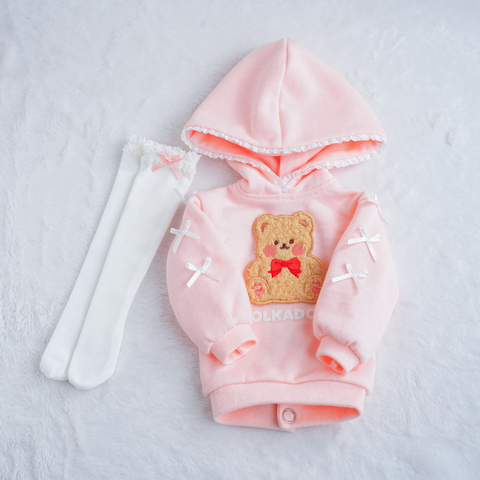 【ピンク】BIGくまパーカー