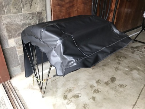 人力車の幌　張替え
