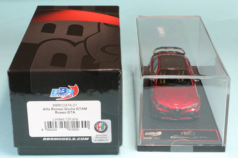 BBR 1/43 アルファロメオ ジュリア GTAm ロッソ GTA メタレッド/レッドブレーキキャリパー