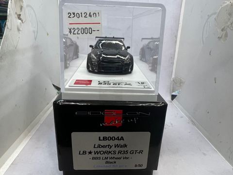メイクアップ アイドロン LB004A LB☆WORKS R35 GT-R GT-Wing ver./BBS LM Wheel ブラック 限定50台