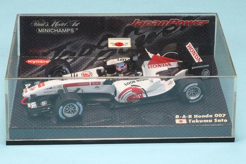 ミニチャンプス 1/43 BAR  007 2005 佐藤琢磨 京商特注 ジャパンパワー　403050104