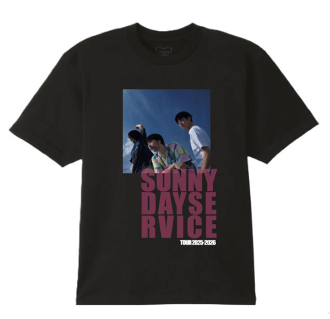 サニーデイ・サービス / フォトTOUR 2026-2026 Tシャツ（T-shirt/Black)