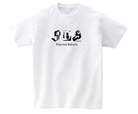 FACETASM×サニーデイ・サービス / Popcorn Ballads Tシャツ（T-shirt/white)