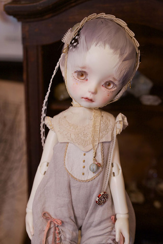 羽根ウィッグ＋accessory set gray