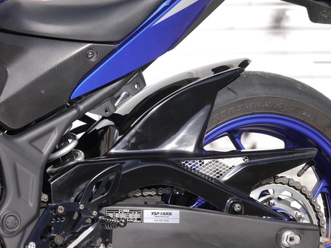 超激得定番10%OFF才谷屋 \'14~18YZF-R25 タンクカバーtype-2(タンクエンド延長type)/白ゲル ヤマハ用