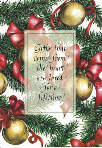 Christmas Card "Christmas Ornaments"